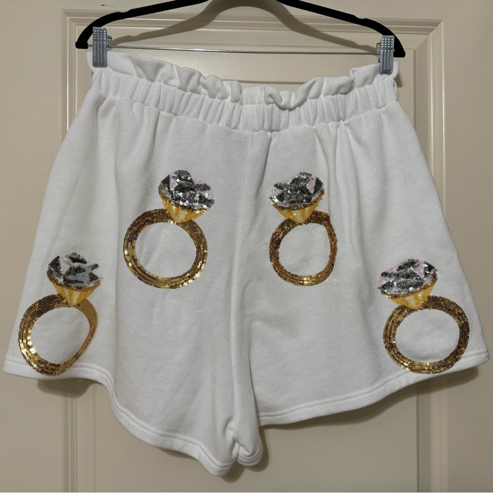 Queen Of Sparkles Ring Shorts, Size Large, Brand New With Tags